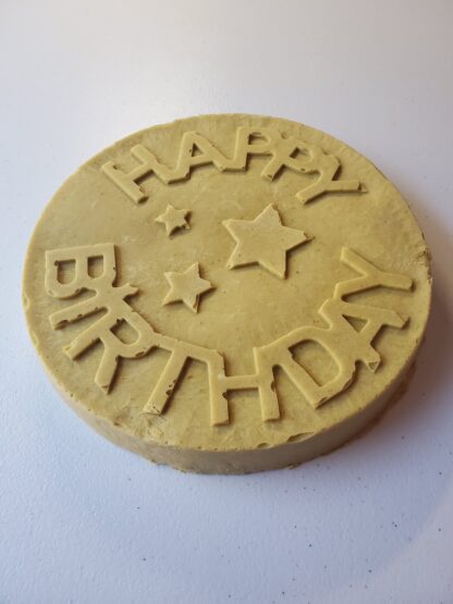 9 x 9 Round Happy Birthday Cake with Stars